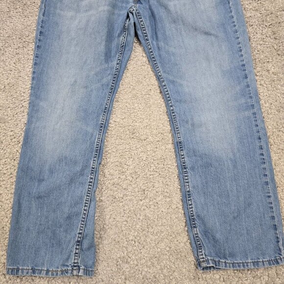 Levis 559 Jeans Men 36x30 (Fits 35x29) Blue Relaxed Straight Fit Light Wash - Picture 2 of 13